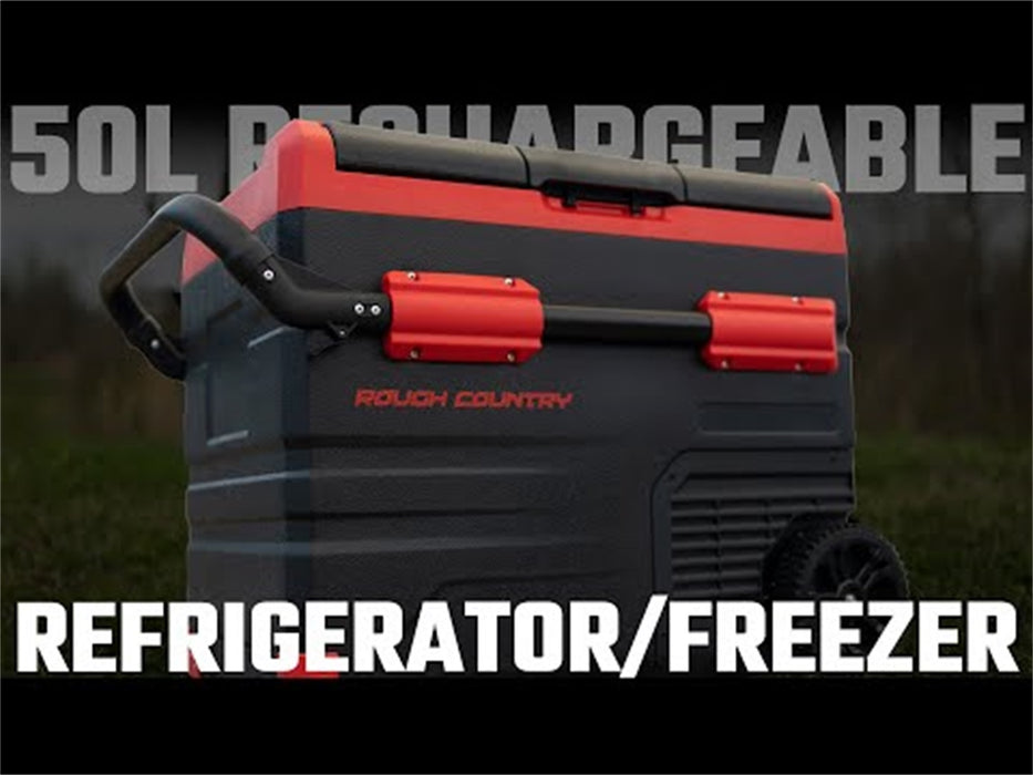 Rough Country 99027 50L Portable Refrigerator/Freezer Rechargeable 12 Volt/AC 110 Rough Country - Truck Part Superstore