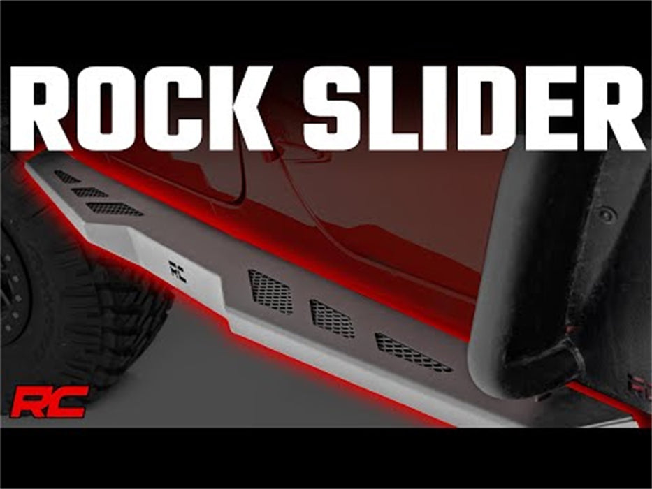 Rough Country 90800 Rock Sliders Heavy Duty 4-Door 07-18 Jeep Wrangler JK 4WD Rough Country - Truck Part Superstore