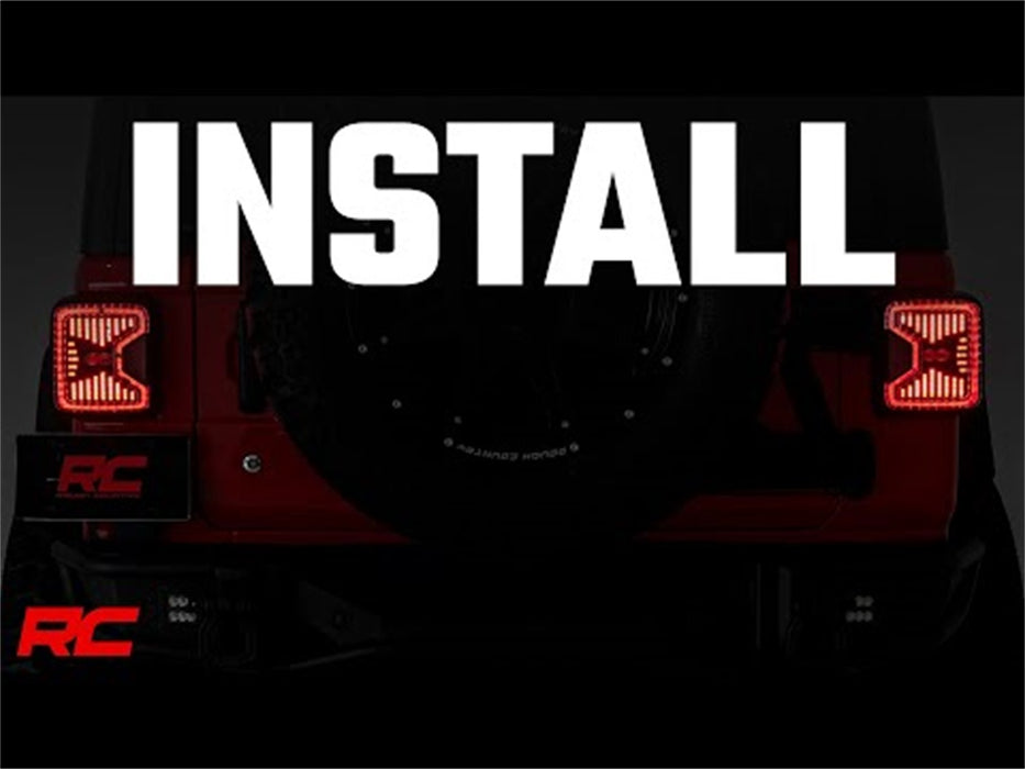 Rough Country RCH5900 LED Tail light 18-22 Jeep Wrangler JL 4WD Rough Country - Truck Part Superstore