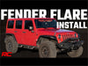 Rough Country 99037 Fender Flares; High Clearance; Thermoplastic; - Truck Part Superstore