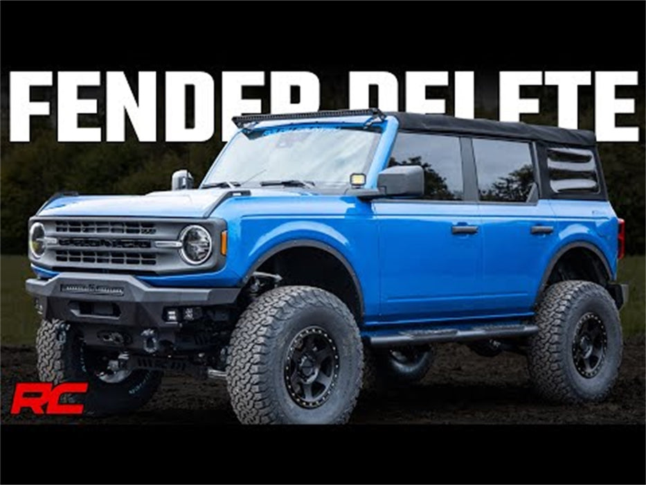 Rough Country 51061 Fender Flare Delete 21-22 Ford Bronco 4WD Rough Country - Truck Part Superstore