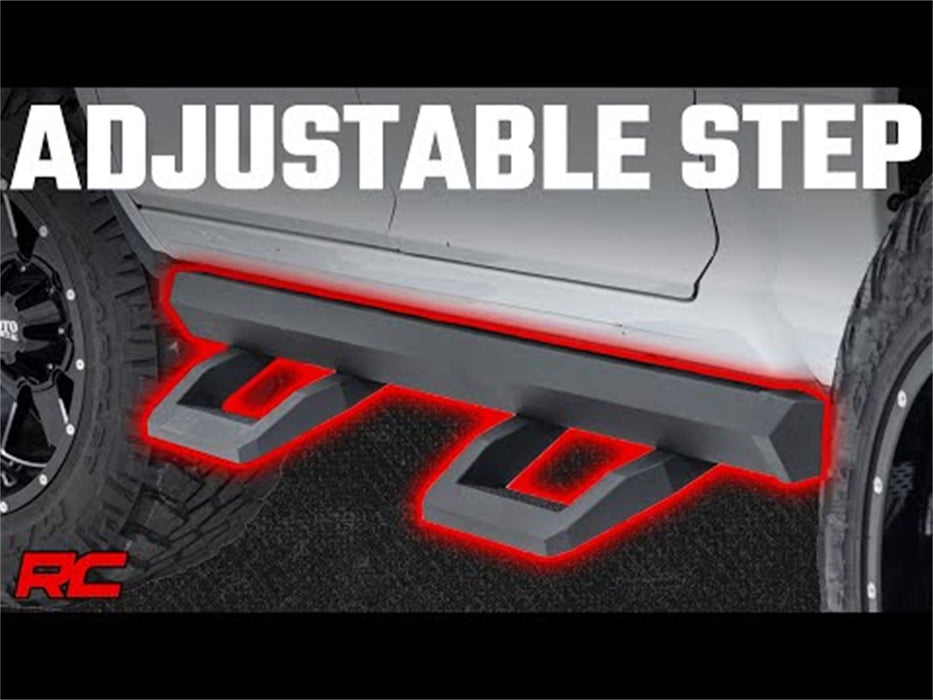 Rough Country 32001 SR2 Adjustable Aluminum Steps Crew Cab 09-18 Ram 1500/10-18 2500 Rough Country - Truck Part Superstore