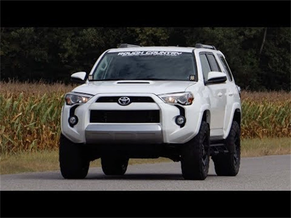 Rough Country 70793 Toyota 4Runner 3 Inch Wide Angle LED Lower Windshield Ditch Kit 3 Inch Osram Wide Angle LED For 10-Pres 4Runner Rough Country - Truck Part Superstore