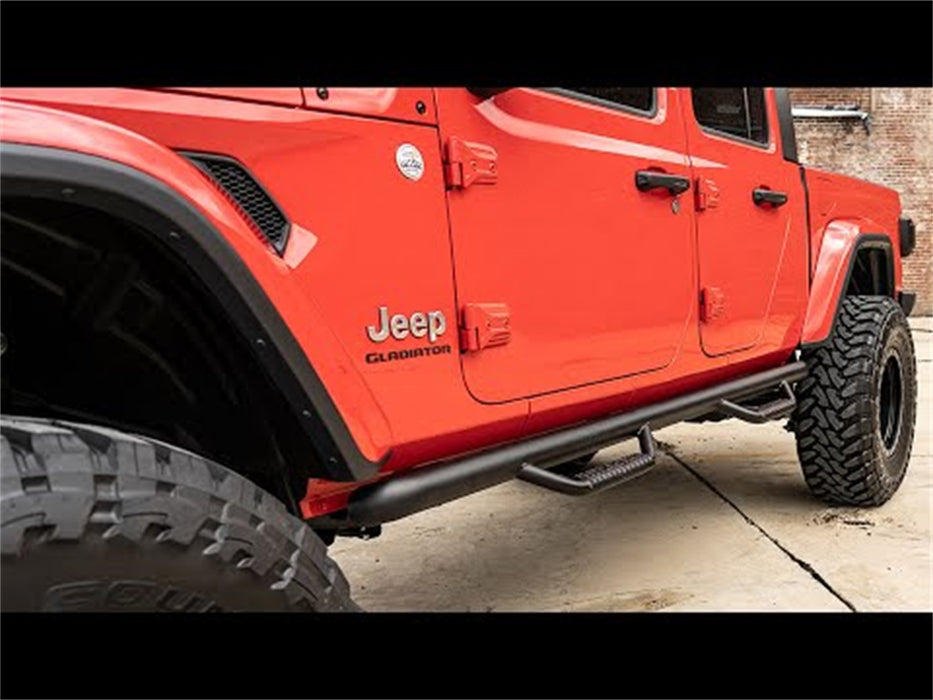 Rough Country 90770 Jeep Wheel to Wheel Nerf Steps 2020 Gladiator JT Rough Country - Truck Part Superstore