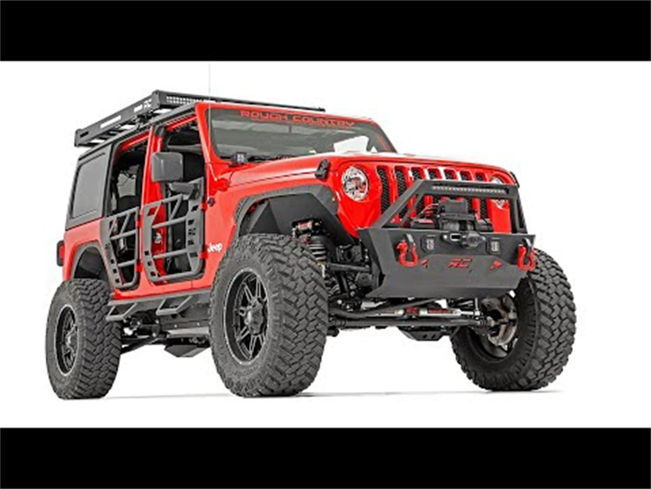 Rough Country 10618 Rear Tubular Doors 20-22 Jeep Gladiator JT/18-22 Wrangler JL Rough Country - Truck Part Superstore