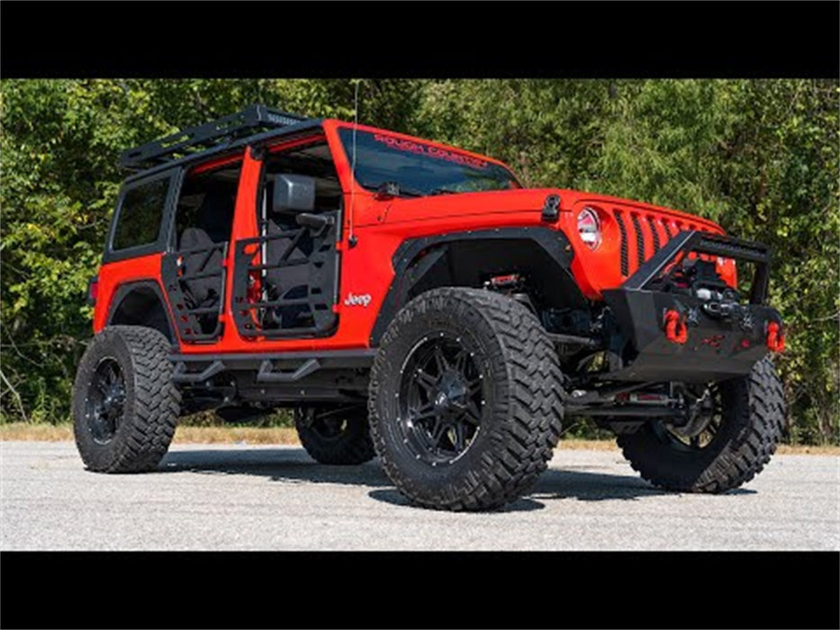 Rough Country 10618 Rear Tubular Doors 20-22 Jeep Gladiator JT/18-22 Wrangler JL Rough Country - Truck Part Superstore