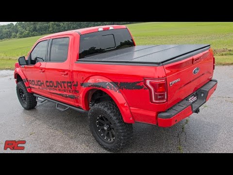 Rough Country 45215515A Hard Folding Bed Cover 5 Ft Bed 15-21 Chevy/GMC Canyon/Colorado Rough Country - Truck Part Superstore