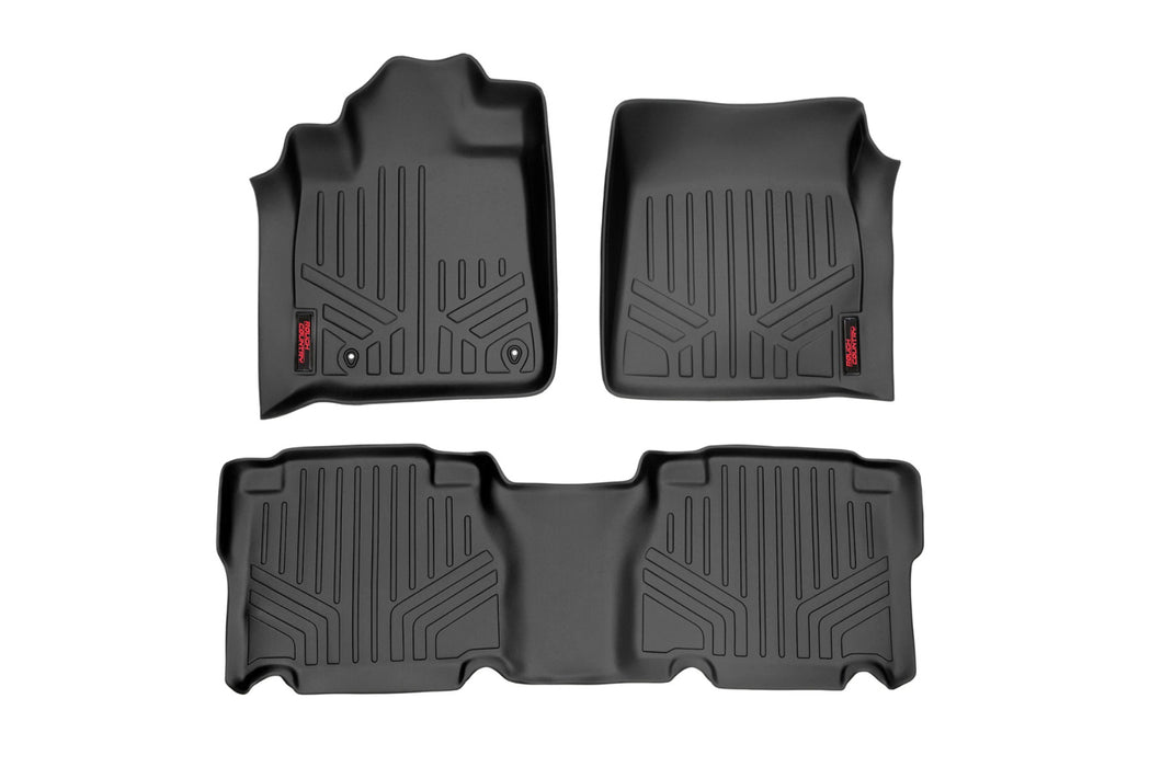 Rough Country M-70712 Floor Mats Front and Rear CrewMax Toyota Tundra 2WD/4WD (2007-2011) Rough Country - Truck Part Superstore