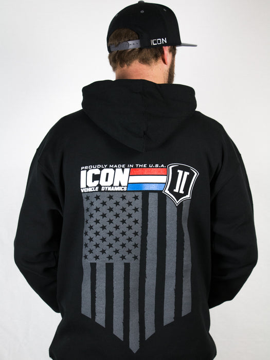 ICON Vehicle Dynamics ICON-HOODY-GI-BLK-XXXL ICON GI HOODY BLACK - SIZE 3XL - Truck Part Superstore