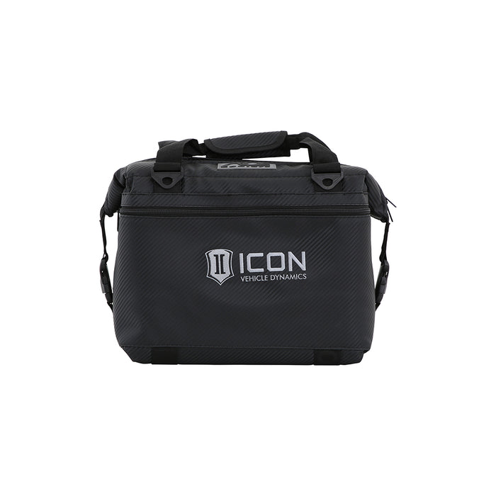 ICON Vehicle Dynamics ICON-2142-STL-BL/CB-12PK 12PK CARBON AO COOLER WITH STANDARD ICON LOGO - Truck Part Superstore