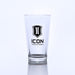 ICON Vehicle Dynamics ICON-2140-SL-BL-16OZ 16OZ PINT GLASS WITH STACKED BLACK ICON LOGO - Truck Part Superstore