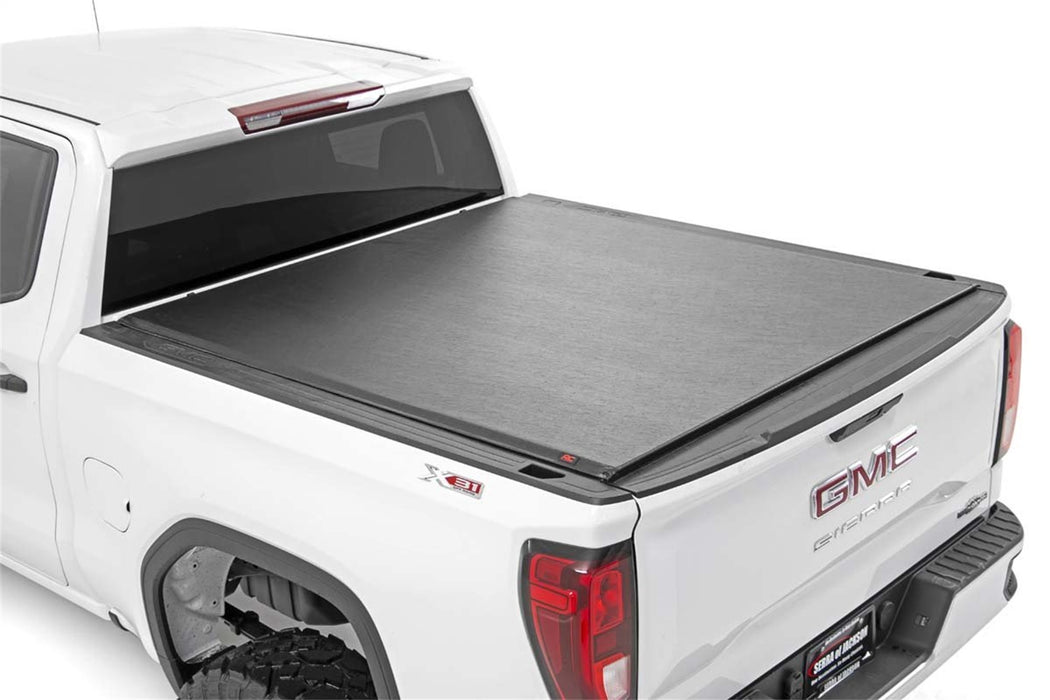 Rough Country 48120580 Silverado/Sierra Soft Roll-Up Bed Cover 5 Foot 8 Inch Bed For 19-Pres Silverado/Sierra 1500 Rough Country - Truck Part Superstore