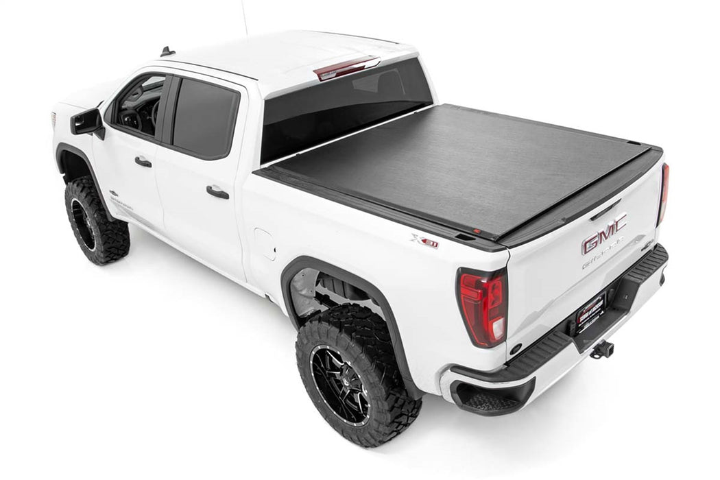 Rough Country 48120580 Silverado/Sierra Soft Roll-Up Bed Cover 5 Foot 8 Inch Bed For 19-Pres Silverado/Sierra 1500 Rough Country - Truck Part Superstore