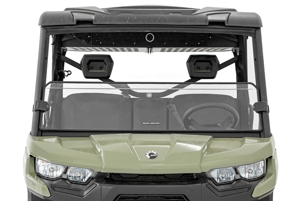 Rough Country 98162031 Can-Am Half Windshield 16-21 Can-Am Defender 4WD Rough Country - Truck Part Superstore