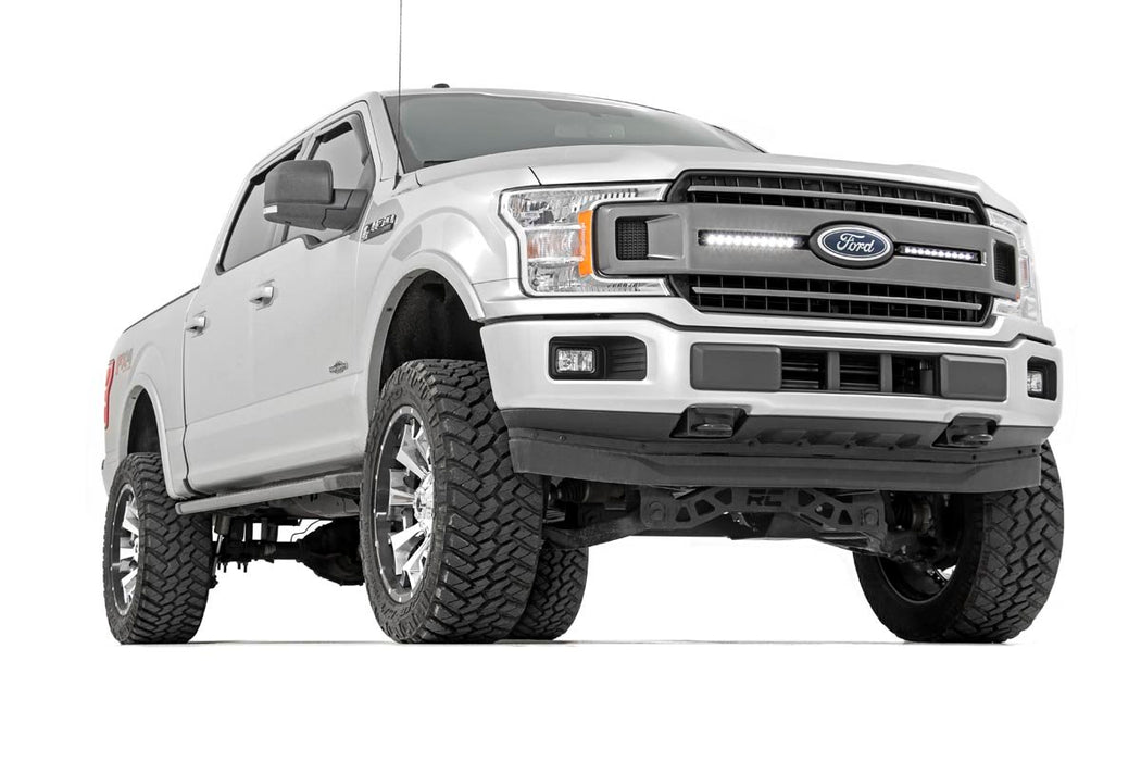 Rough Country 70808 Dual 10 Inch LED Black Series Grille Kit 18-20 F-150 XLT Rough Country - Truck Part Superstore