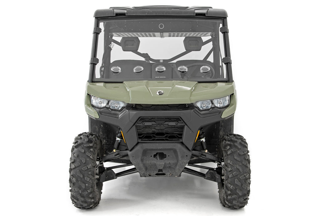 Rough Country 98262030 Can-Am Full Windshield Vented 16-21 Can-Am Defender 4WD Rough Country - Truck Part Superstore