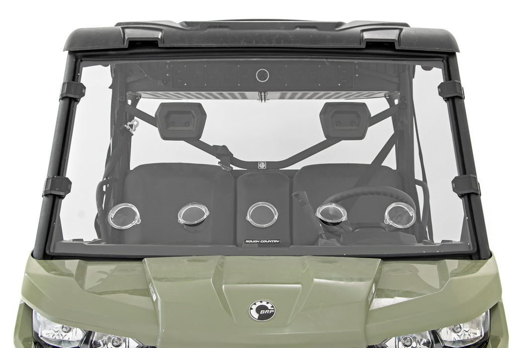 Rough Country 98262030 Can-Am Full Windshield Vented 16-21 Can-Am Defender 4WD Rough Country - Truck Part Superstore