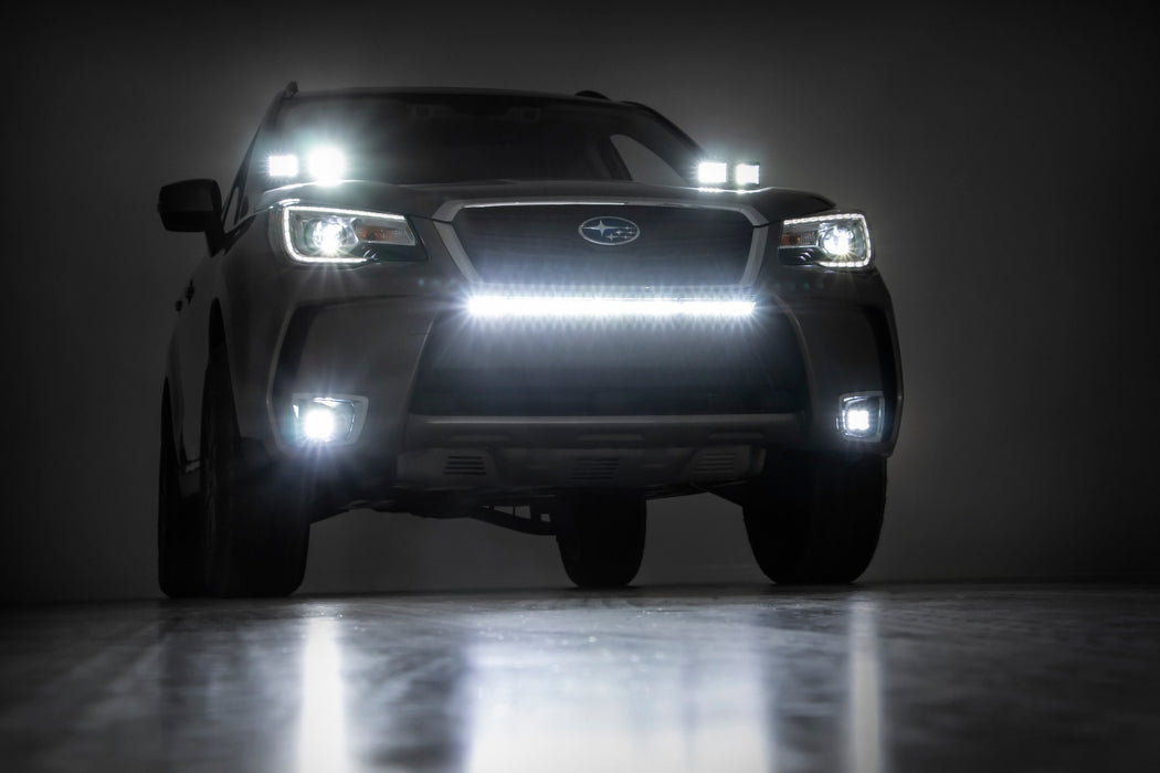 Rough Country 70858 Subaru Led Fog Light Kit Flood Beam For 14-18 Forester Rough Country - Truck Part Superstore