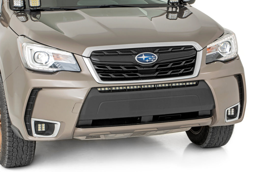 Rough Country 70862 Subaru 30 Inch LED Bumper Kit (14-18 Forester Black Series w/ Cool White DRL) Rough Country - Truck Part Superstore