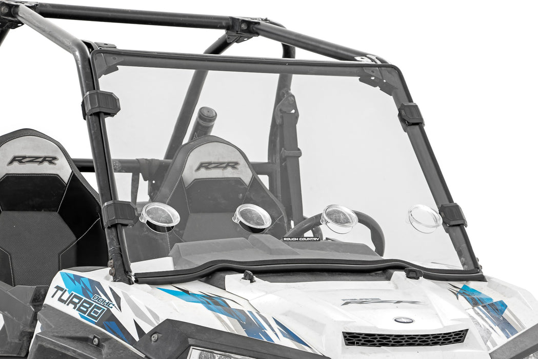 Rough Country 98241810 Polaris Scratch Resistant Vented Full Windshield without Factory Plastic Visor 16-18 Polaris RZR 900/1000XP Turbo Rough Country - Truck Part Superstore