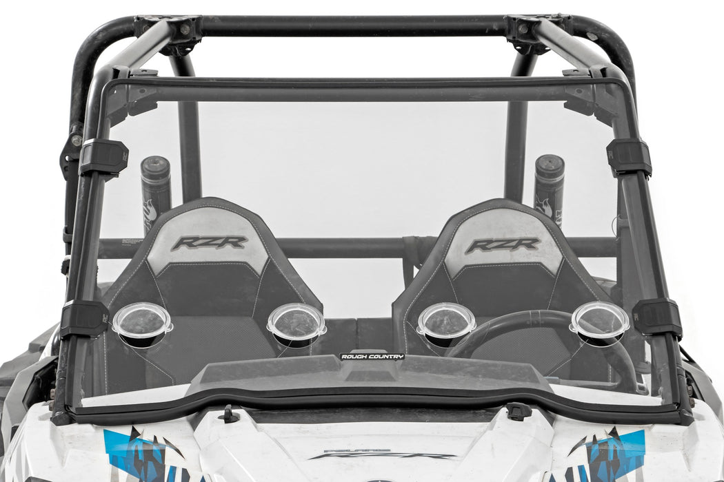 Rough Country 98241810 Polaris Scratch Resistant Vented Full Windshield without Factory Plastic Visor 16-18 Polaris RZR 900/1000XP Turbo Rough Country - Truck Part Superstore