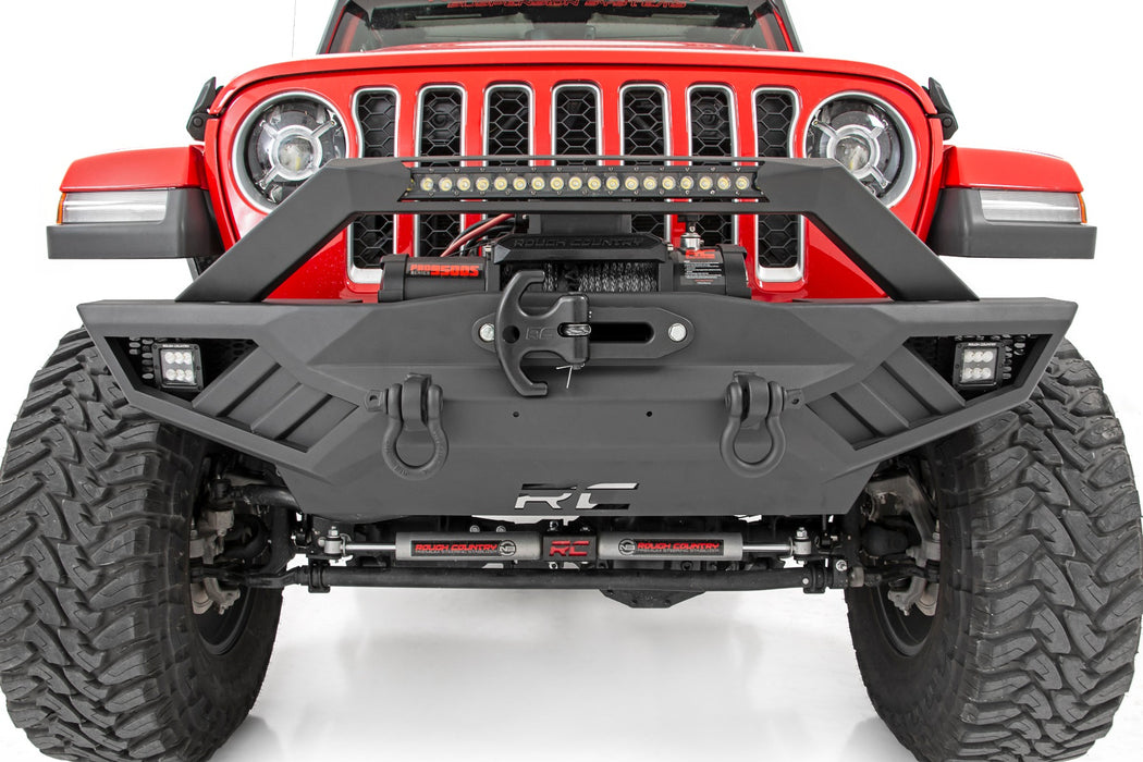 Rough Country 10645A Jeep Full Width Off-Road Front Bumper For JK,JL, Gladiator JT Rough Country - Truck Part Superstore