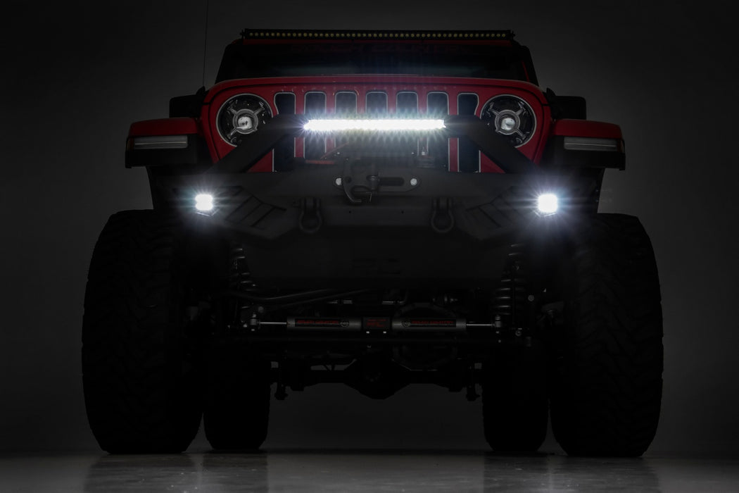 Rough Country 10645A Jeep Full Width Off-Road Front Bumper For JK,JL, Gladiator JT Rough Country - Truck Part Superstore
