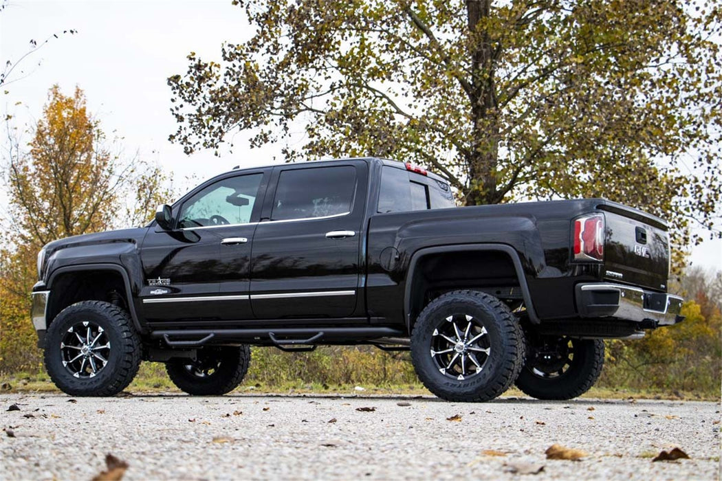 Rough Country RCC1489CC Wheel to Wheel Nerf Steps 14-18 Silverado/Sierra 1500 Crew Cab 5 Foot 8 Inch Bed Rough Country - Truck Part Superstore