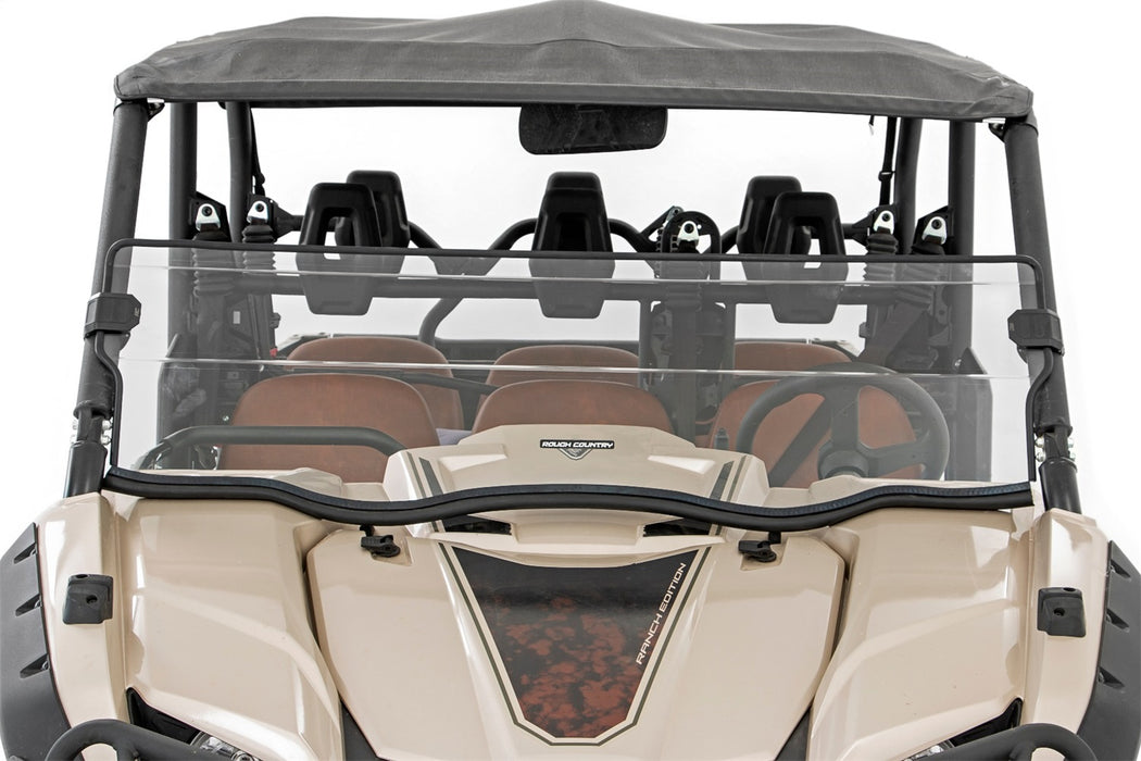 Rough Country 98142041A Half Windshield Scratch Resistant 14-22 Yamaha Viking 4WD Rough Country - Truck Part Superstore