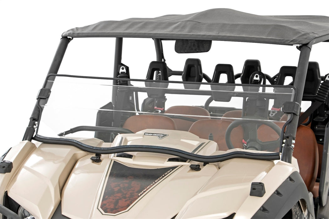 Rough Country 98142041A Half Windshield Scratch Resistant 14-22 Yamaha Viking 4WD Rough Country - Truck Part Superstore