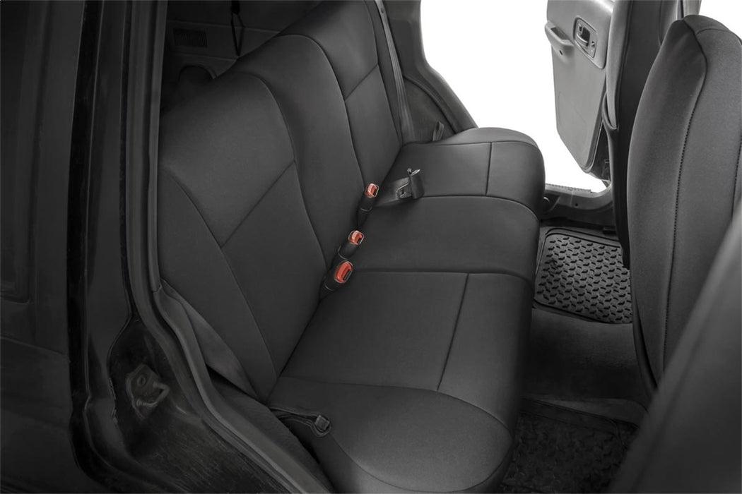 Rough Country 91021A Seat Covers Non Detach Headrest Front and Rear 84-96 Jeep Cherokee XJ Rough Country - Truck Part Superstore