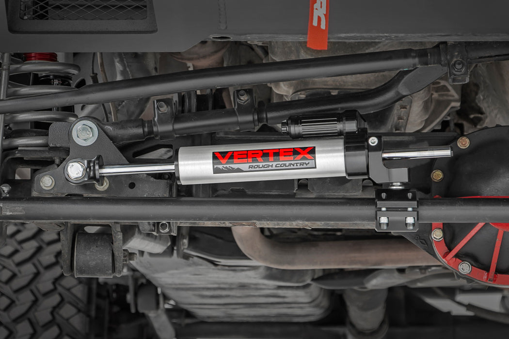 Rough Country 680900 Vertex Steering Stabilizer Pass-Through 07-18 Jeep Wrangler JK Rough Country - Truck Part Superstore