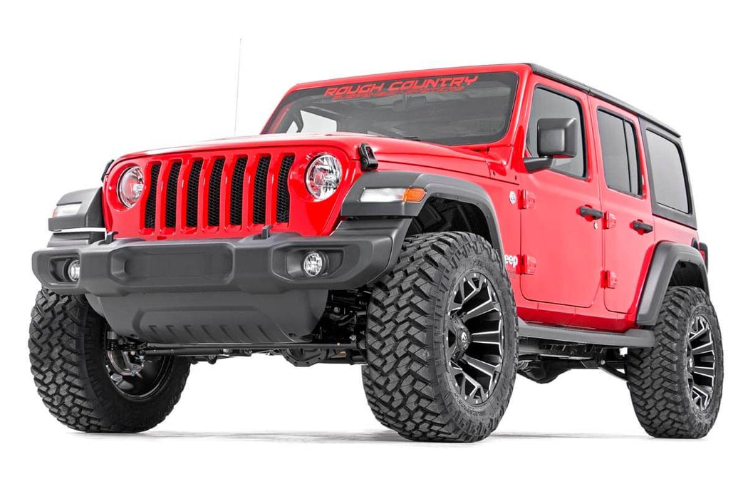 Rough Country 91370 2.5 Inch Lift Kit Coils V2 18-21 Jeep Wrangler JL 4WD Rough Country - Truck Part Superstore