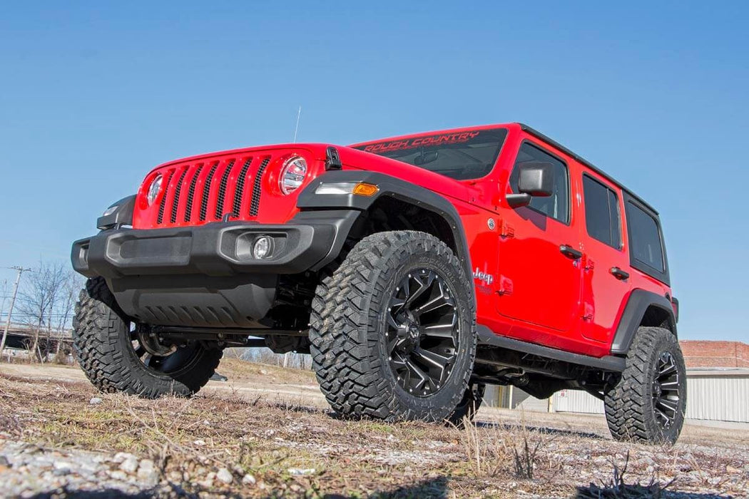 Rough Country 91370 2.5 Inch Lift Kit Coils V2 18-21 Jeep Wrangler JL 4WD Rough Country - Truck Part Superstore