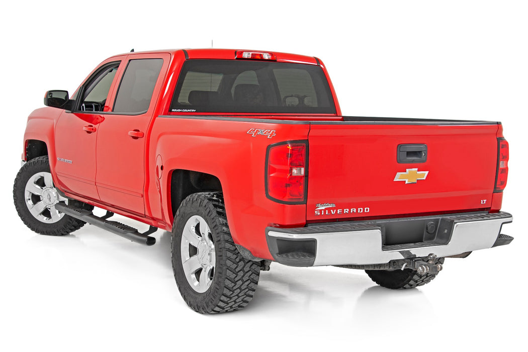Rough Country 21001 GM Oval Nerf Step Bars (07-18 GM 1500, 07-19 2500HD/3500 HD, 19 Classic Crew Cab) Rough Country - Truck Part Superstore
