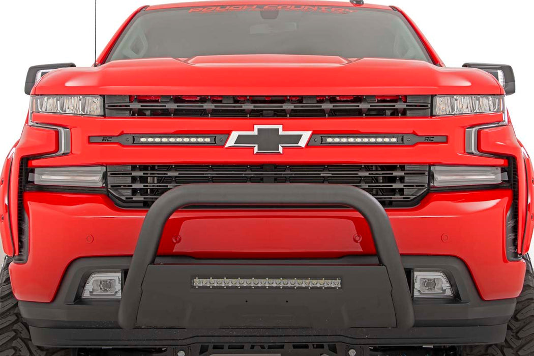 Rough Country 70817 Chevy Dual 10 Inch LED Grille Kit Black Series 19-20 Silverado 1500 Rough Country - Truck Part Superstore