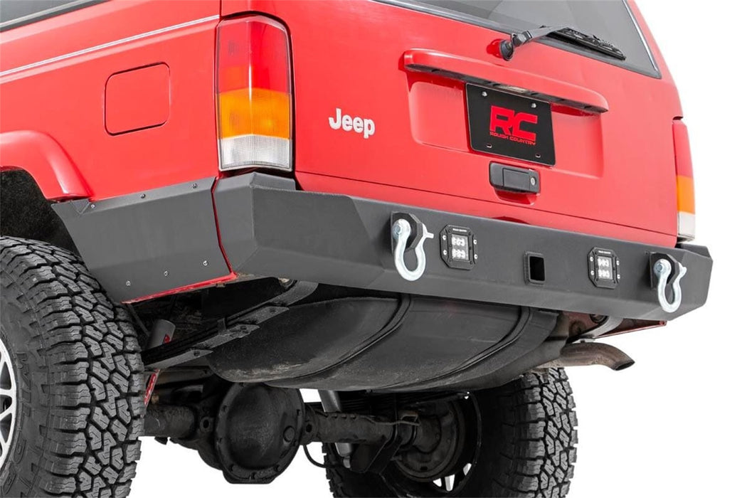 Rough Country 51092 Rear LED Bumper; Black; Black Series LED; Spot; - Truck Part Superstore
