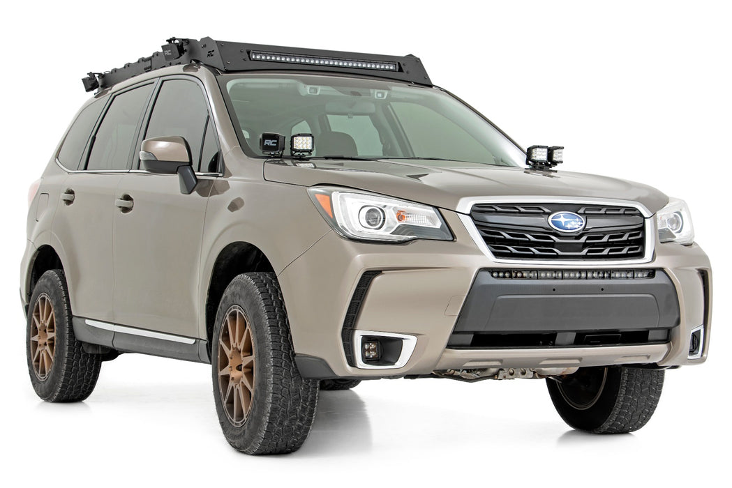 Rough Country 70871 Subaru 2-inch LED Lower Windshield Ditch Kit 14-18 Forester Cool White DRL Rough Country - Truck Part Superstore