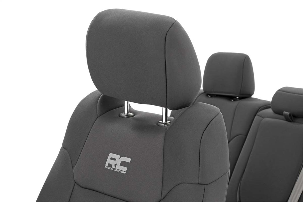 Rough Country 91027A Toyota Neoprene Front and Rear Seat Covers 14-20 Tundra Crew Cab Rough Country - Truck Part Superstore
