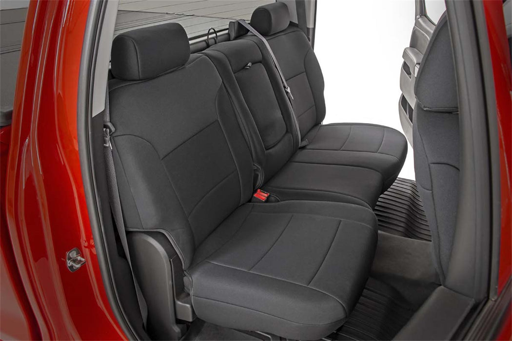 Rough Country 91024 Neoprene Front Seat Covers Black 14-18 Silverado/Sierra 1500 Rough Country - Truck Part Superstore