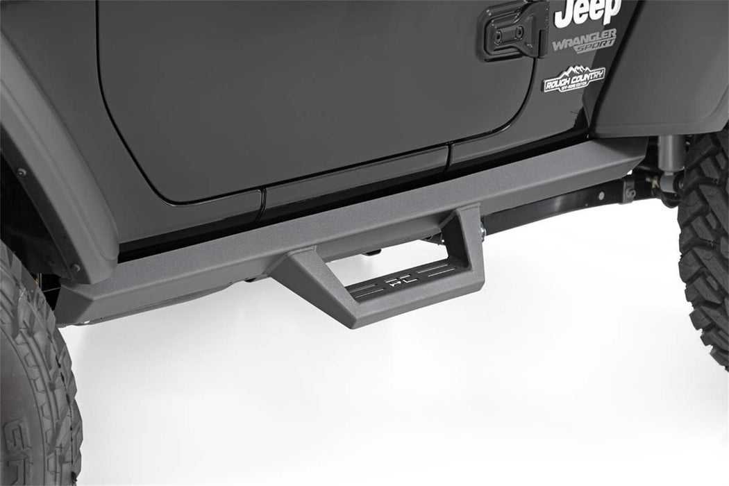 Rough Country 90761 Jeep Contoured Drop Steps 18-20 Wrangler JL 2 Door Rough Country - Truck Part Superstore