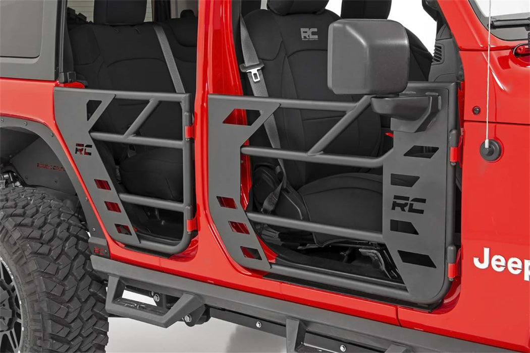 Rough Country 10618 Rear Tubular Doors 20-22 Jeep Gladiator JT/18-22 Wrangler JL Rough Country - Truck Part Superstore