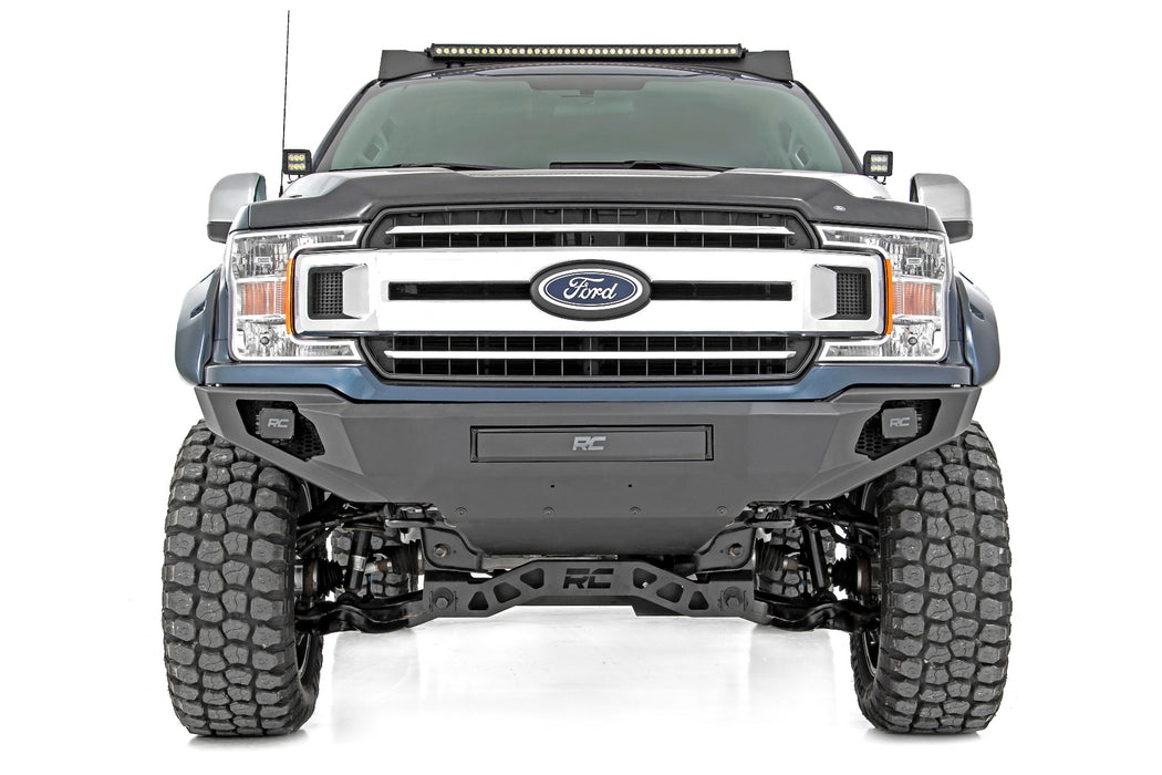 Rough Country 10756A Ford Front High Clearance LED Bumper 18-20 Ford F-150 Rough Country - Truck Part Superstore