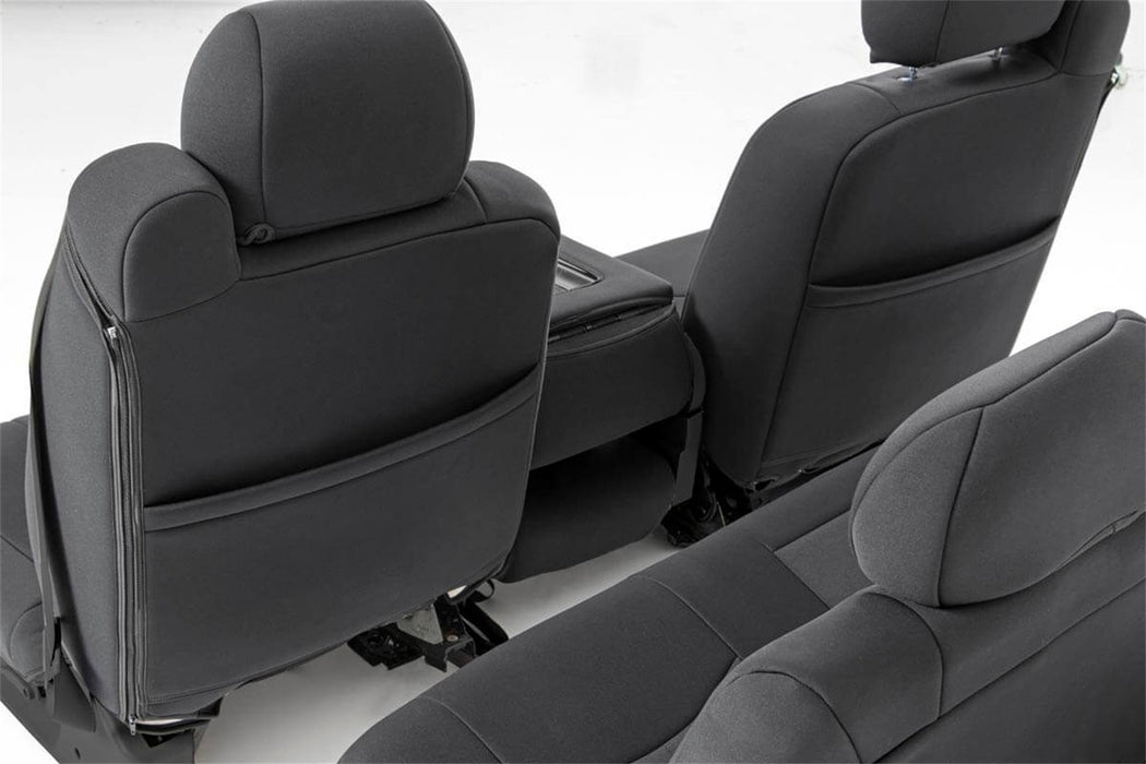 Rough Country 91019 Neoprene Front & Rear Seat Cover Combo Black 99-06 Silverado/Sierra 1500 Rough Country - Truck Part Superstore