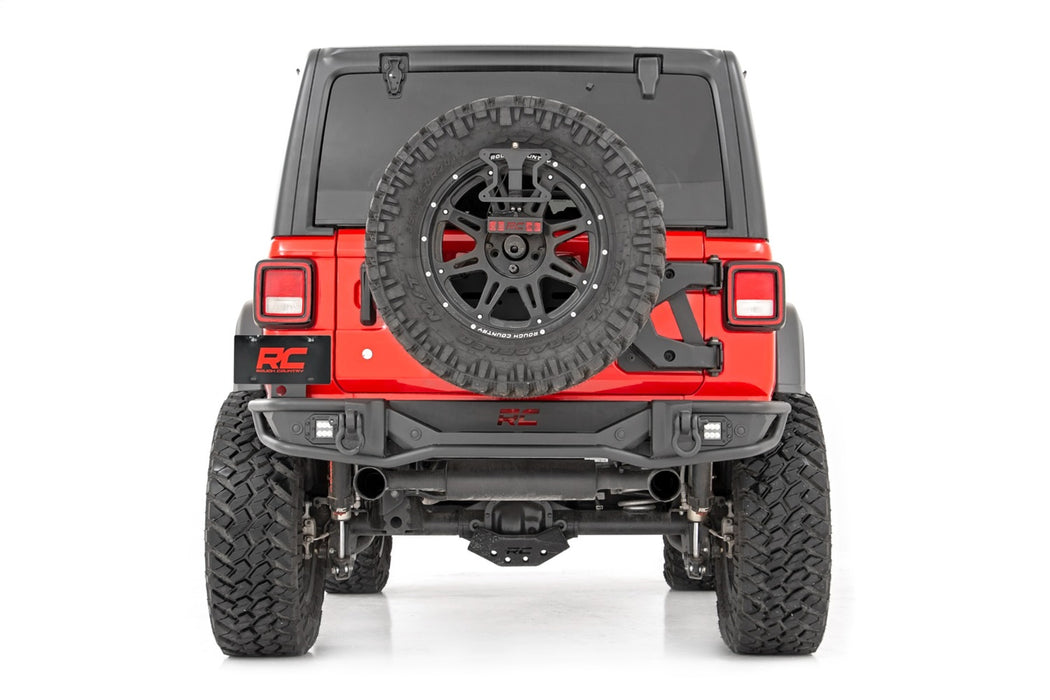 Rough Country 10648 Rear Bumper Tubular 18-22 Jeep Wrangler JL 4WD Rough Country - Truck Part Superstore