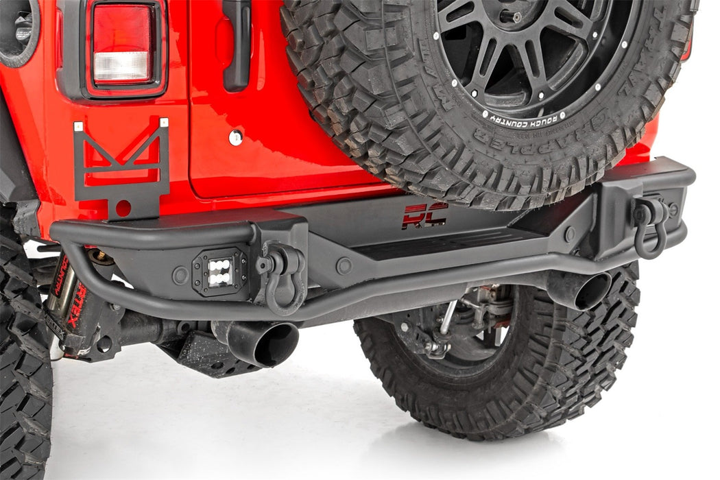 Rough Country 10648 Rear Bumper Tubular 18-22 Jeep Wrangler JL 4WD Rough Country - Truck Part Superstore