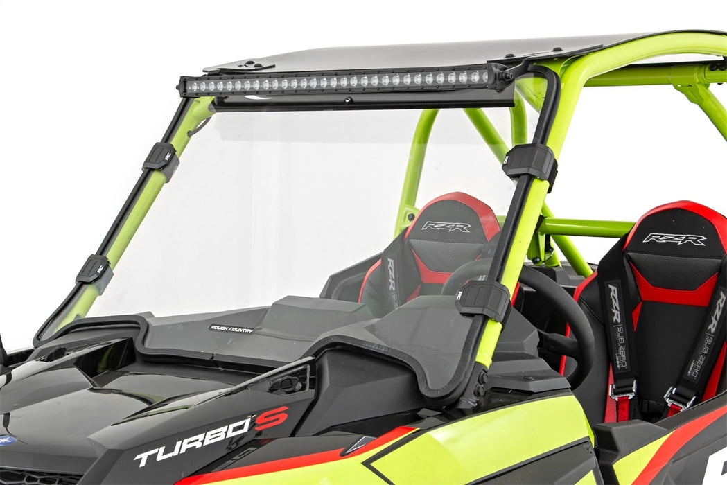 Rough Country 98112110 Full Windshield Scratch Resistant 19-21 Polaris RZR Turbo S Rough Country - Truck Part Superstore
