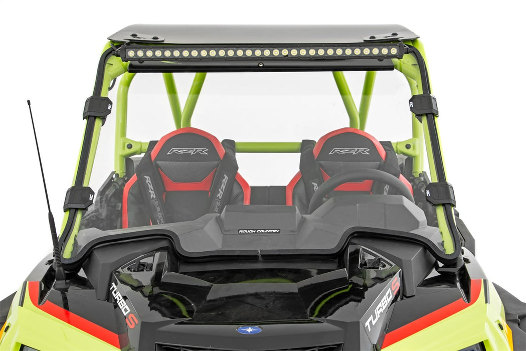 Rough Country 98112110 Full Windshield Scratch Resistant 19-21 Polaris RZR Turbo S Rough Country - Truck Part Superstore
