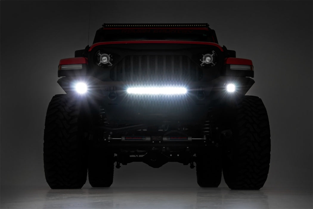 Rough Country 10635 Front Bumper Skid Plate 20-22 Jeep Gladiator JT/18-22 Wrangler JL Rough Country - Truck Part Superstore