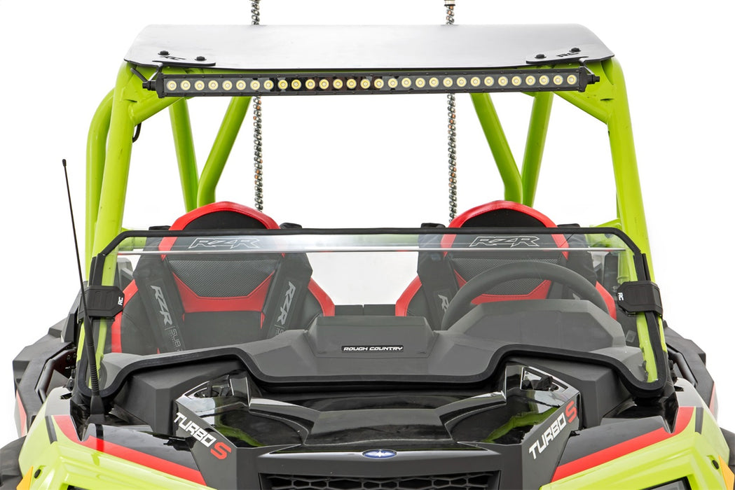 Rough Country 98112111A Half Windshield Scratch Resistant 19-21 Polaris RZR Turbo S Rough Country - Truck Part Superstore